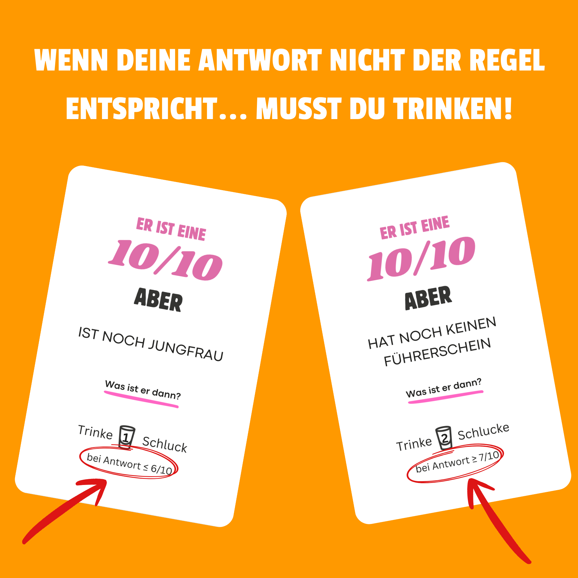 Er ist eine 10/10 Aber Trinkspiel