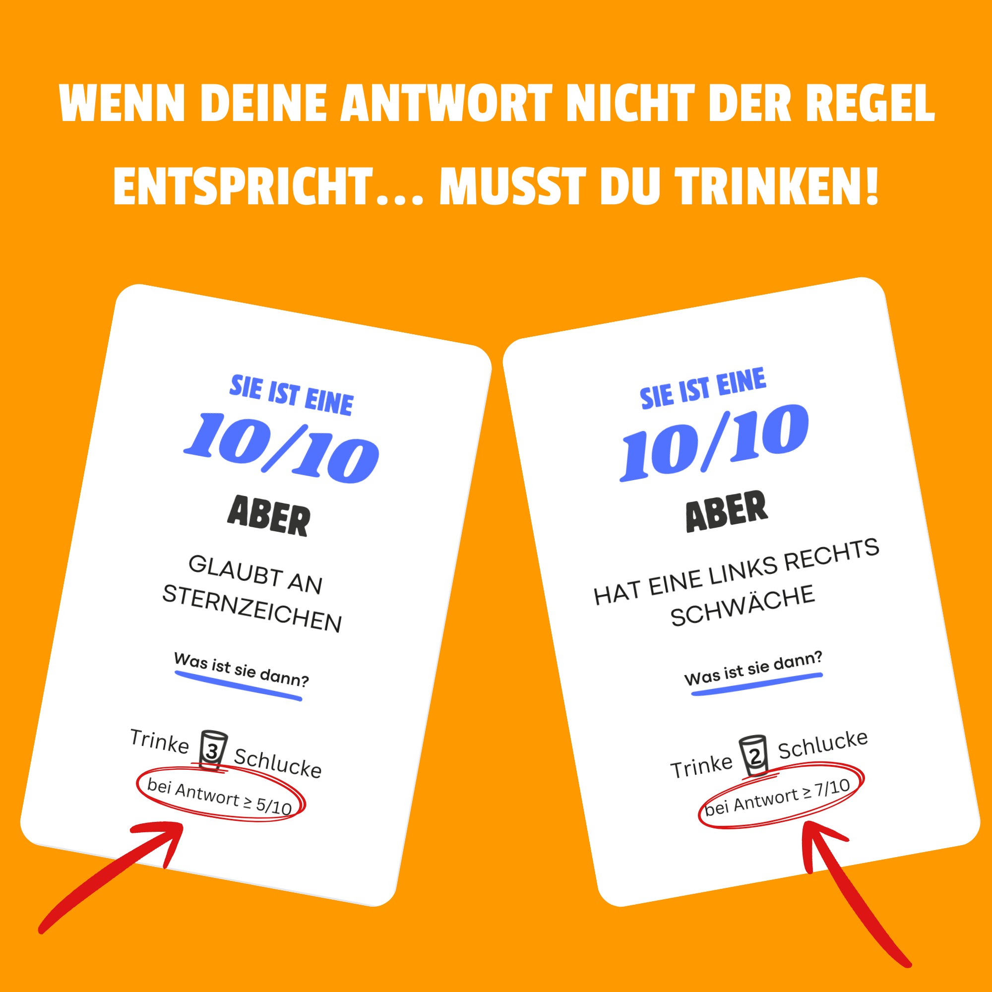 Sie ist eine 10/10 Aber Trinkspiel