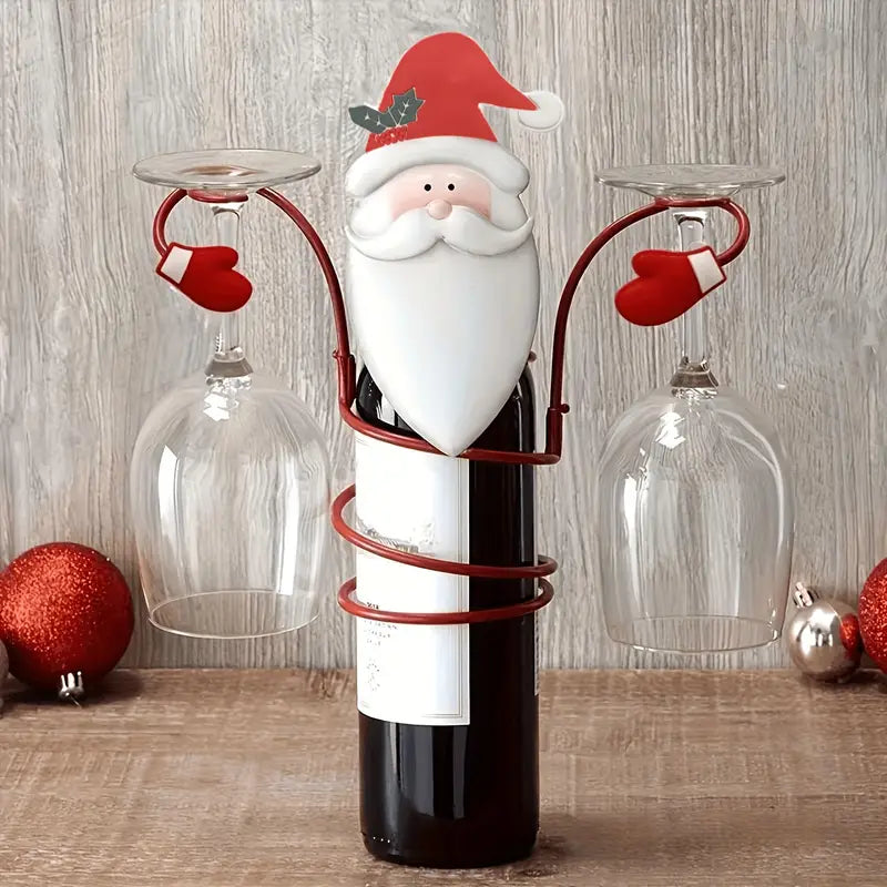 Porte-bouteilles de vin de Noël